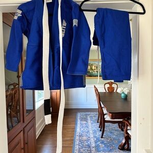 Blue Elite Jiu-Jitsu Gi with White Belt